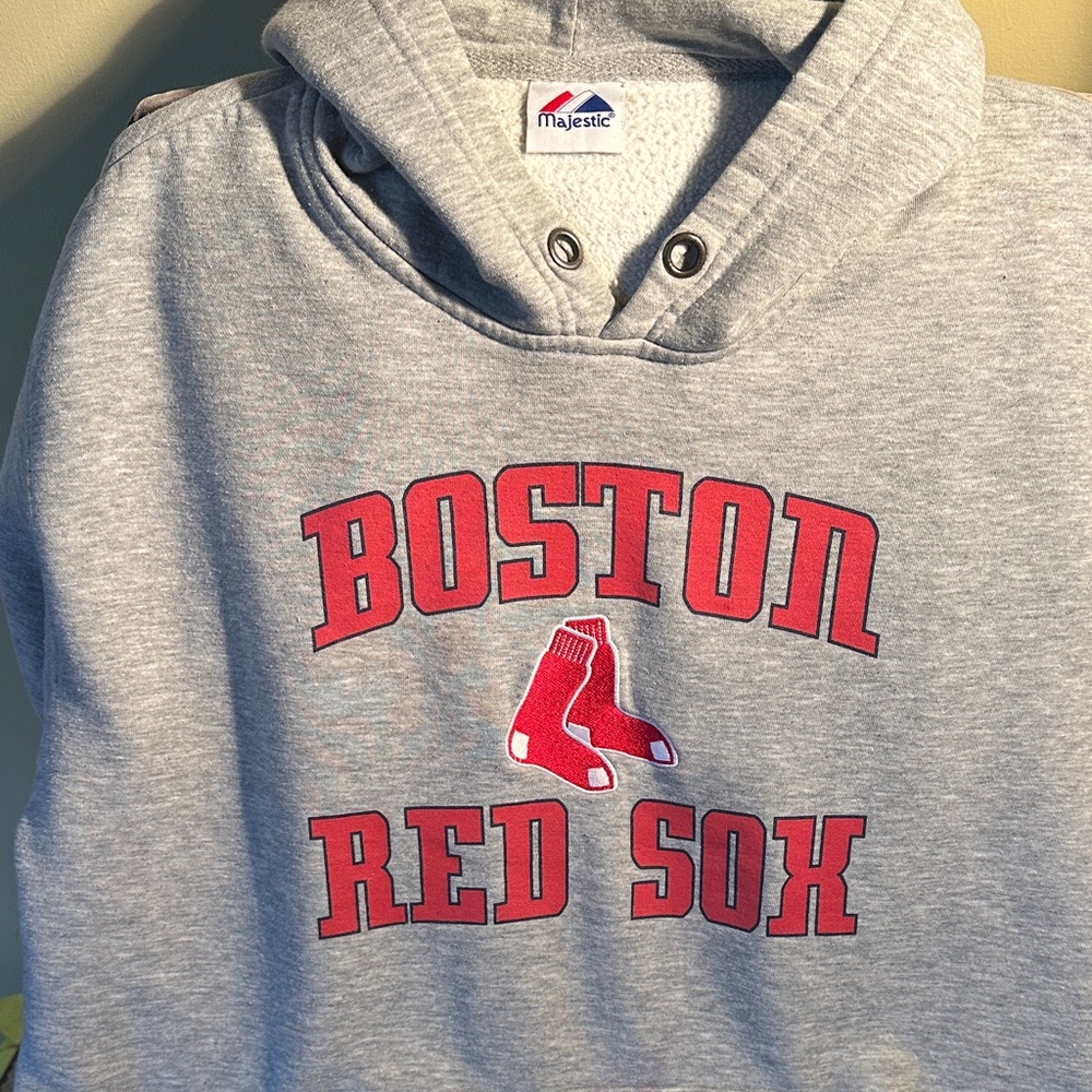 Majestic Gray Boston Red Sox Sweatshirt